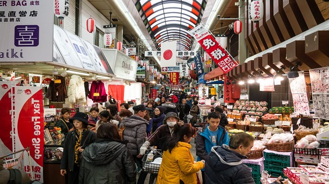 Kuromon Ichiba Market ตลาดคุโรมง ร้านอาหารโอซาก้า โอซาก้า ญี่ปุ่นไปไหนดี osaka food wherejapan 6